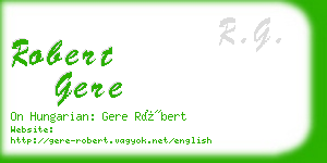 robert gere business card